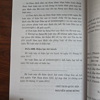 Sách - Bộ luật dân sự năm 2015 (NXB Chính trị quốc gia sự thật)