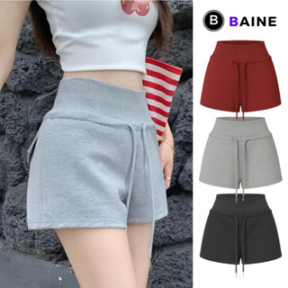  Quần SHORT CẠP CAO BẢNG TO Chất Nỉ Da Cá Dáng Ôm Sexy QU06 Quần Đùi Dáng Ngắn Thắt Dây Túi Nắp BAINE 