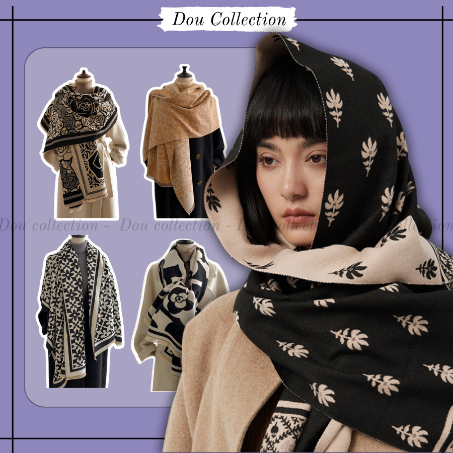 Khăn Len Choàng Cổ Dạ Unisex Tone Vintage Sang Trọng Chất Liệu Cao Cấp QUÀ TẶNG QUỐC TẾ PHỤ NỮ 8/3 2026 - Mã LN08