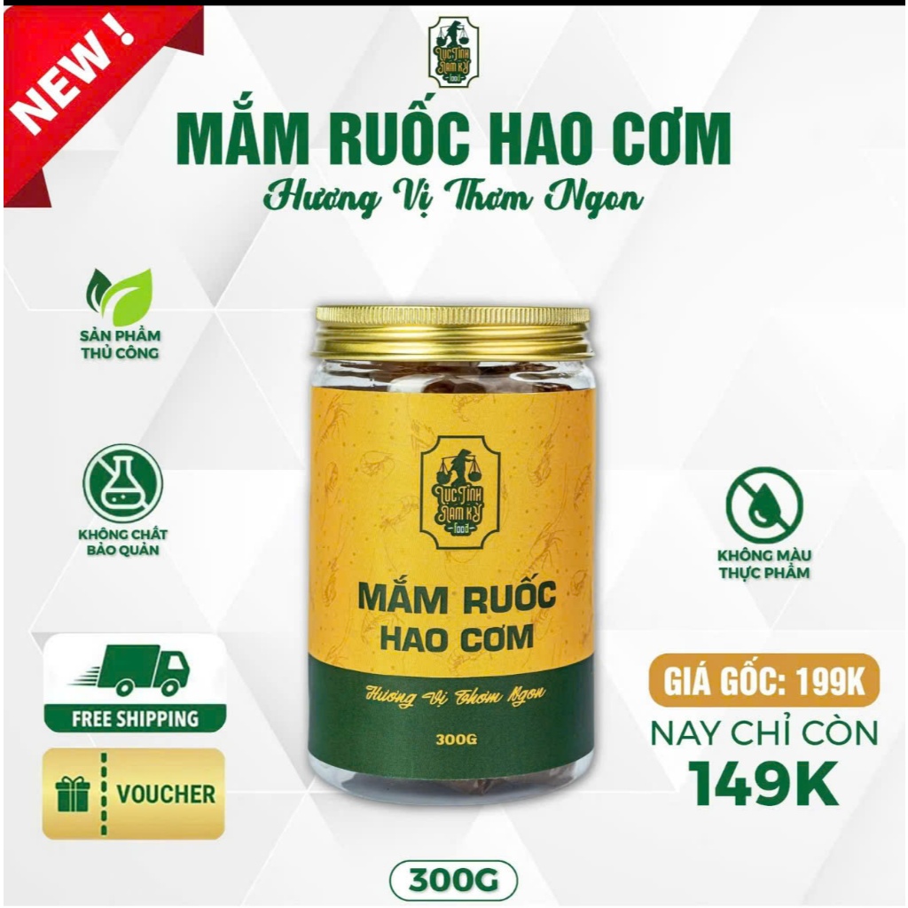 Mắm Ruốc Hao Cơm Lục Tỉnh Nam Kỳ Food 300g Thủ Công Không Phẩm Màu
