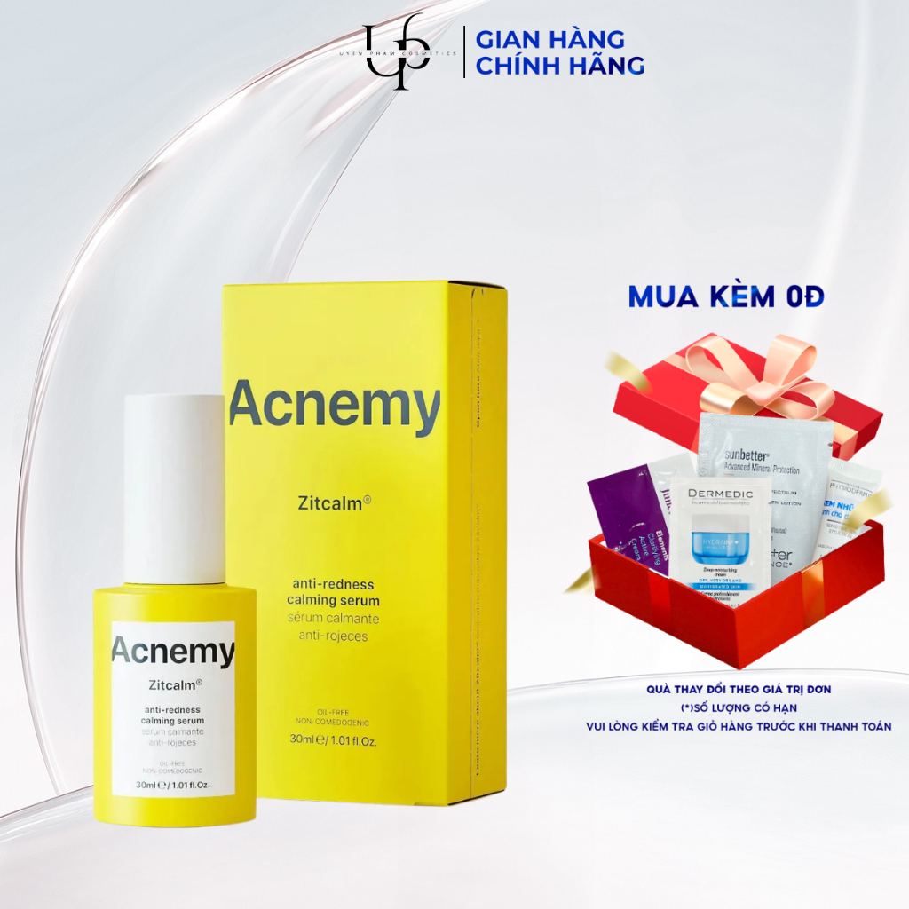 [CÔNG TY] ACNEMY ZITCALM Anti-Redness Calming Serum – Làm Dịu & Giảm Đỏ Da Hiệu Quả - 30ml