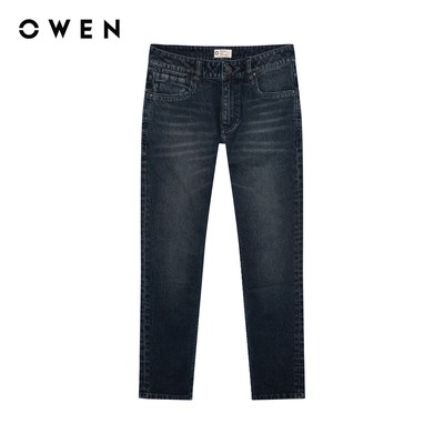 Owen - Quần jean Slim Fit QJS258013 màu Xanh chất liệu Cotton Spandex 99/1