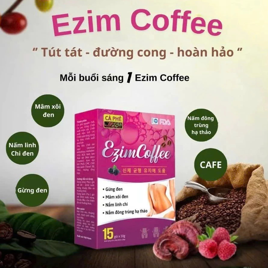 Cà Phê Ezim Coffee Chính Hãng Hộp 15 Gói