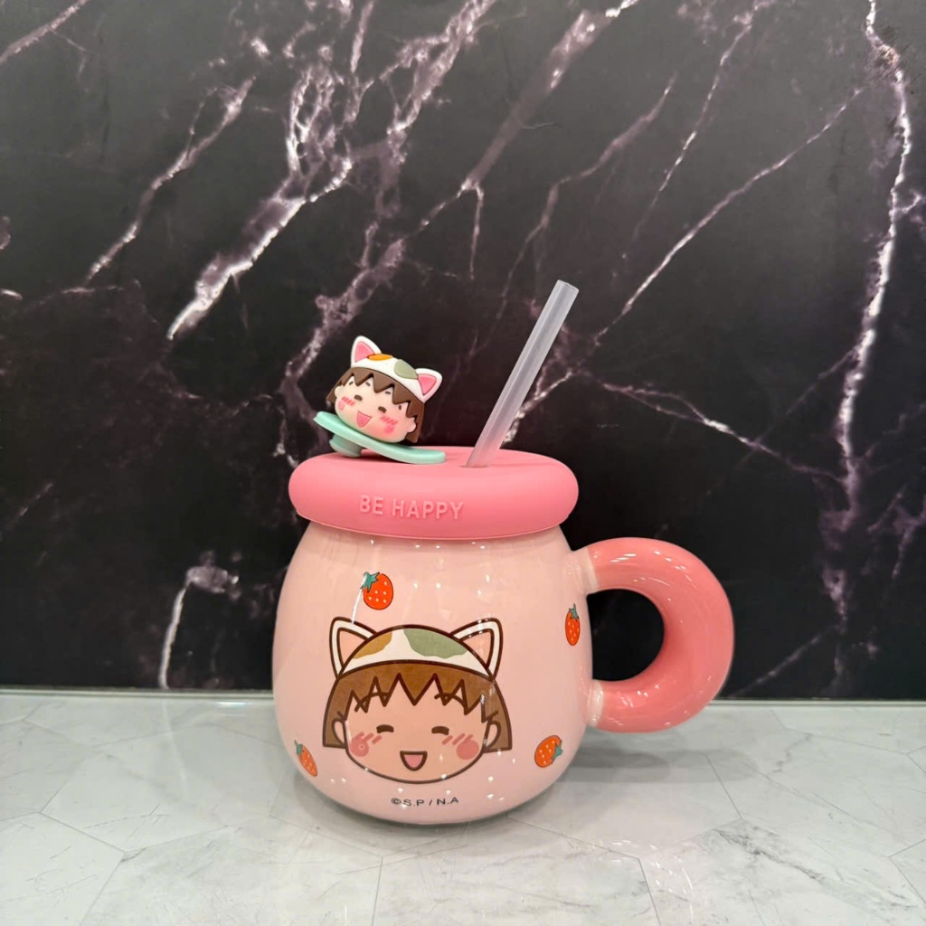 Ly sứ , cốc sứ , ly quà tặng , ly decor có tay câm bằng sứ MARUKO CHAN , Ly quà tặng sinh nhật