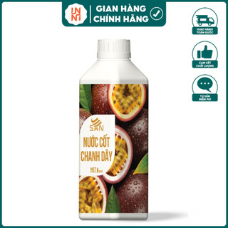 NƯỚC CỐT TRÁI CÂY CÔ ĐẶC SAN - CHANH DÂY - chai lớn 1Kg, mẫu thử 100ml (Trái Cây Tự Nhiên - Hương Thơm, Màu Sắc Nổi Bật)