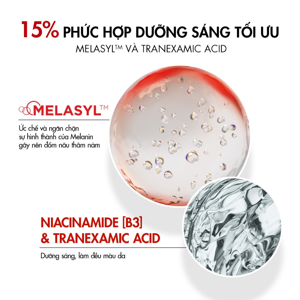 [Thế hệ mới] Serum Vichy B3 sáng da +98% sau 2 tuần nhờ Melasyl + Tranexamic Acid, giảm đốm nâu thâm nám toàn diện, 30ml | BigBuy360 - bigbuy360.vn