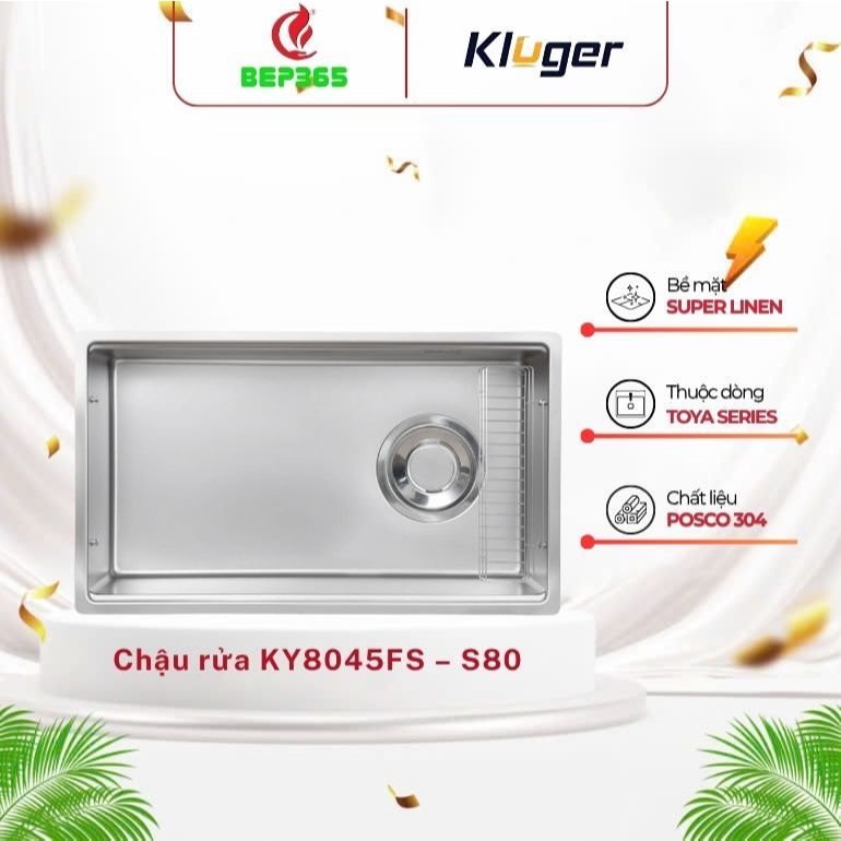 Chậu rửa chén Kluger KY8045FS – S80 Tinh tế và sang trọng cho bếp gia đình