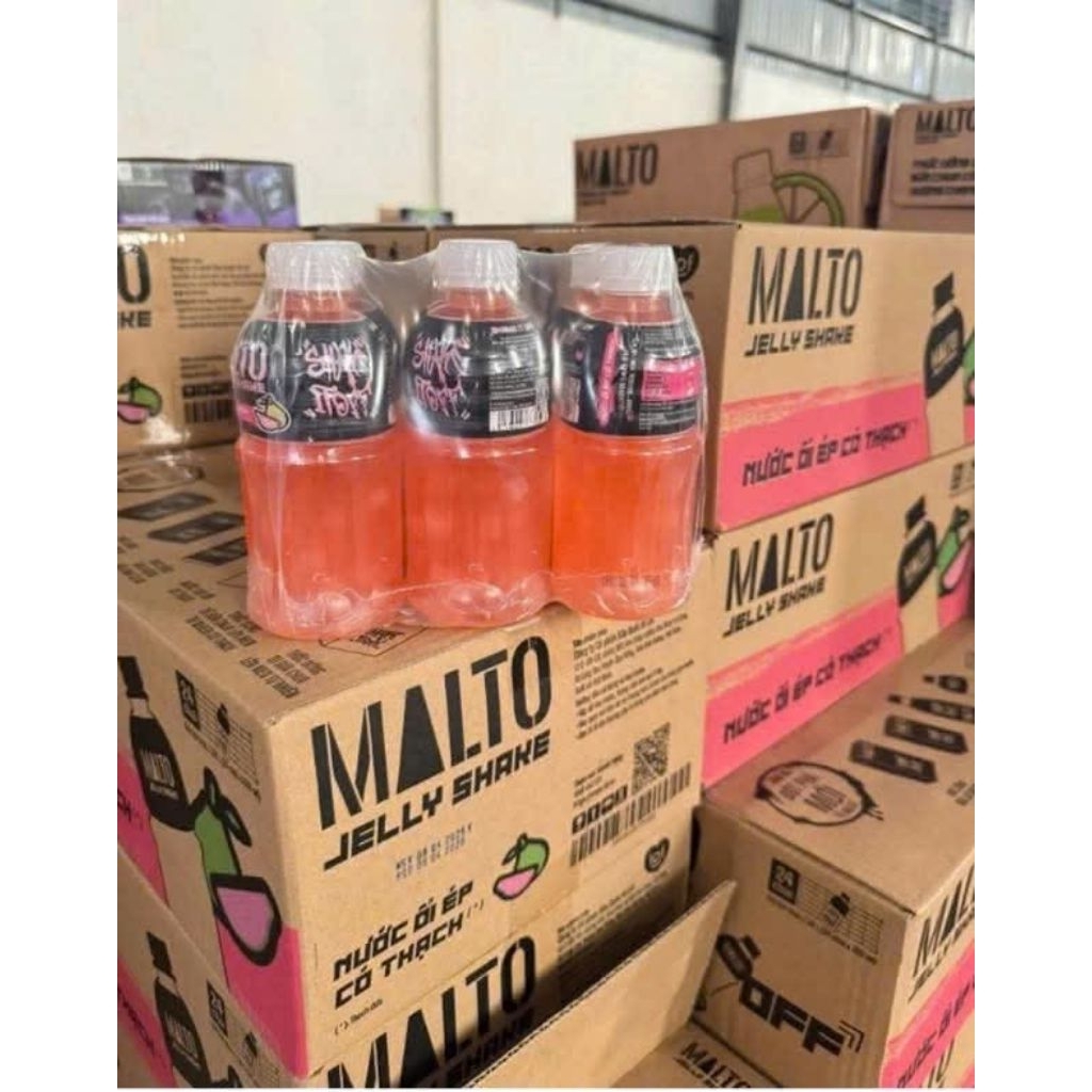 SIÊU SALE_THÙNG 24 CHAI Nước ép ổi có thạch Malto 320ml