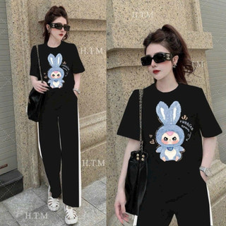 SÉT BỘ THUN COTTON QUẦN DÀI THÊU HT