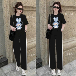 SÉT BỘ THUN COTTON QUẦN DÀI THÊU HT