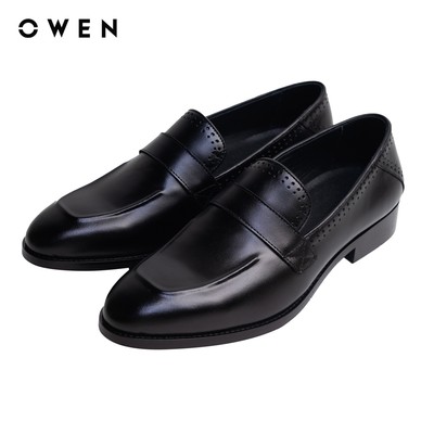 Owen - Giày da Regular Fit GD256187 màu Đen chất liệu Da bò