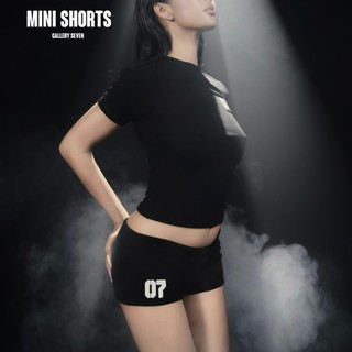 [MINI SHORTS] Quần ngắn 2 lớp thêu logo GALLERY SEVEN quần short ngắn phong cách y2k
