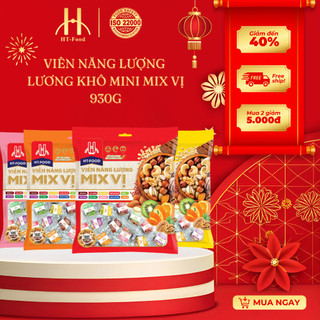  Lương khô mini mix 11 vị HT-Food viên năng lượng mix vị ăn vặt đồ ăn vặt thay bữa ăn sáng giảm đói no lâu 