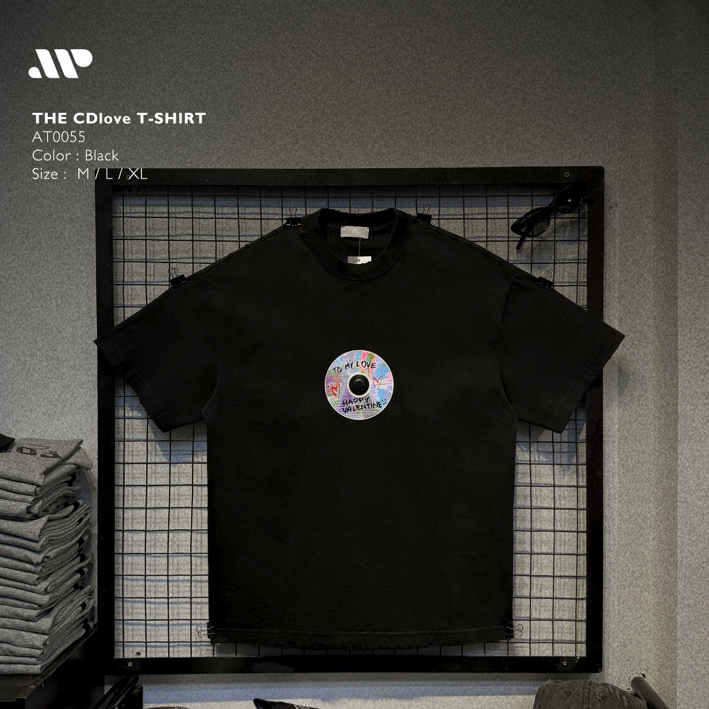Áo thun cổ tròn The CDlove Oversize 98% Cotton 360GSM - AT0055 | APEXSTUDIO