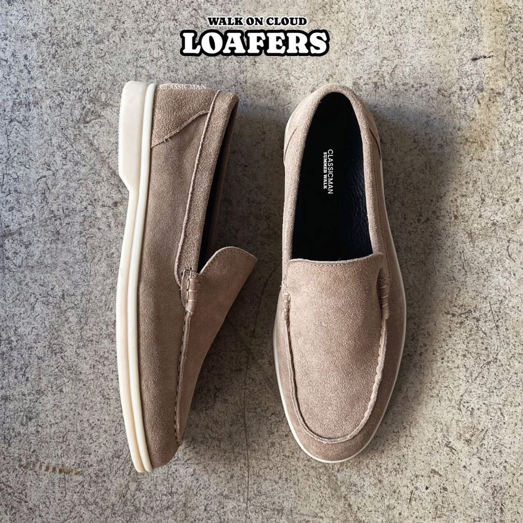 [GIÀY LƯỜI] Walk On Cloud Loafer da lộn đế siêu êm nhẹ