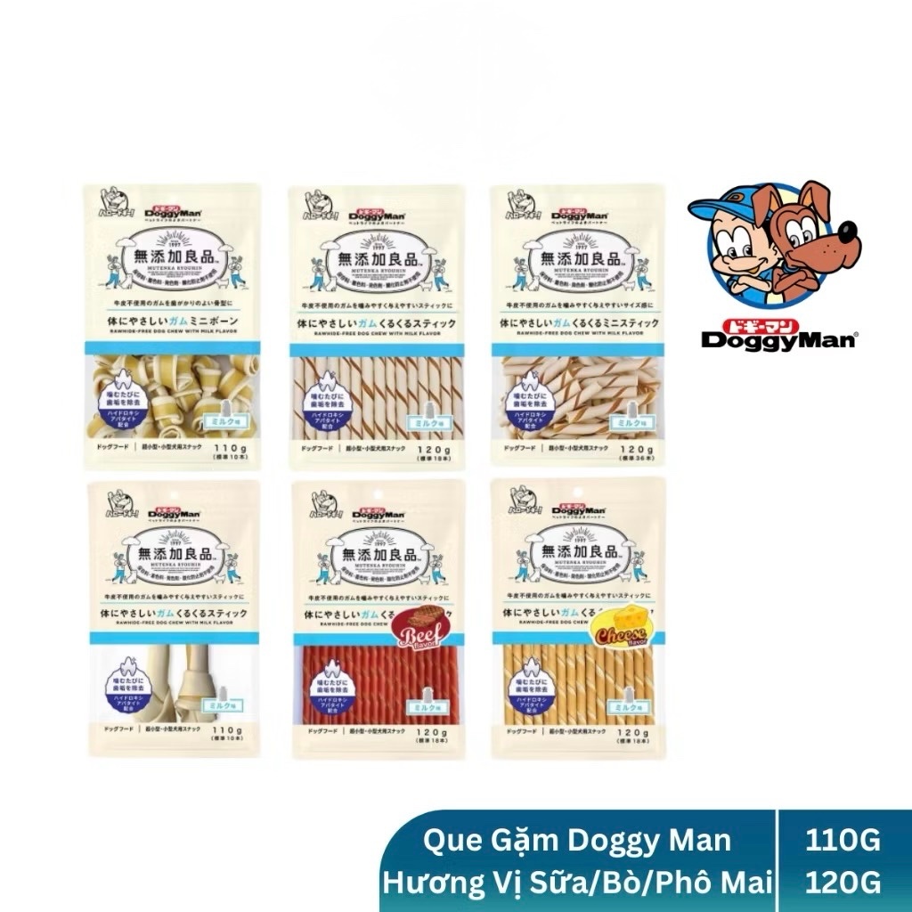 Snack Chó Que Gặm Doggyman Chăm Sóc Sức Khỏe Răng Miệng Cho Chó - Dog Snack