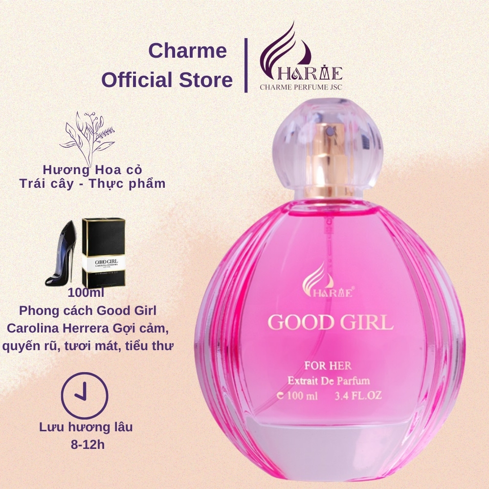 Nước hoa nữ Charme Good Girl 100ml - Mẫu mới