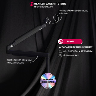 Ulanzi ZJ05 Microphone Boom Arm kẹp bàn gắn micro hỗ trợ tải 1.5kg chính hãng