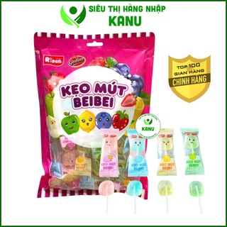  Kẹo mút 4 vị trái cây Beibei Risen 300g 