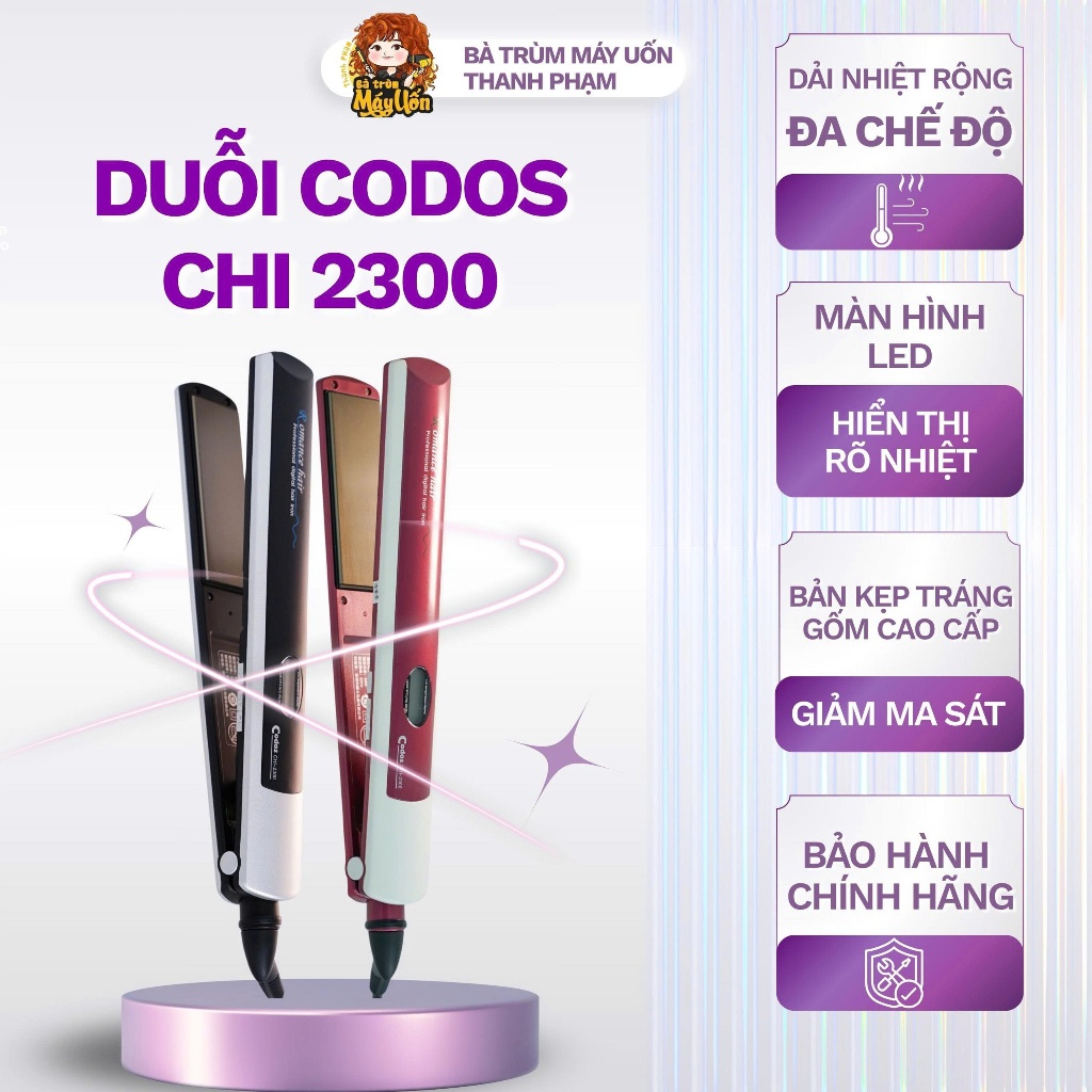 Máy Duỗi Tóc CODOS Chính Hãng – Dành Cho Thợ Salon Chuyên Nghiệp 🔥 Shop BÀ TRÙM MÁY UỐN THANH PHẠM 🔥