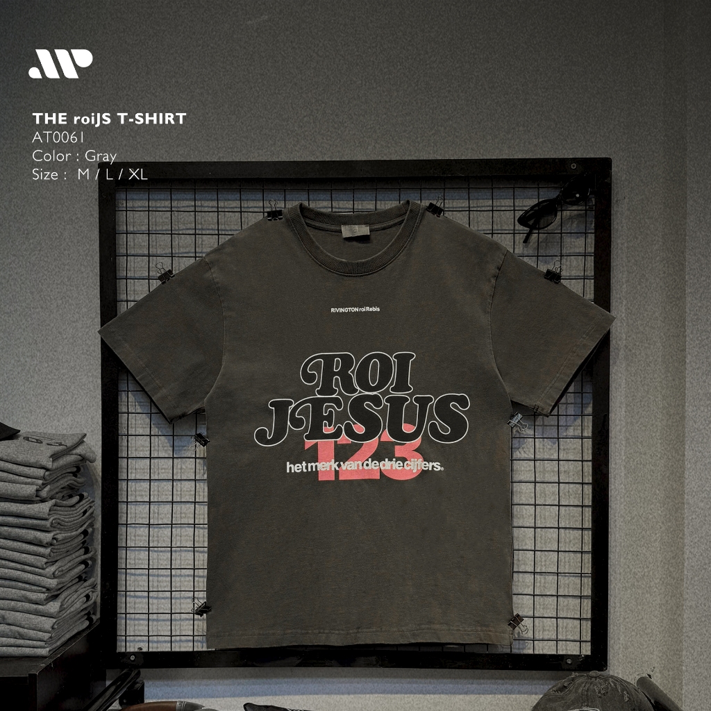 Áo thun cổ tròn Oversize The roiJS 98% Cotton 360GSM - AT0061 | APEXSTUDIO
