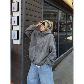  Áo Khoác zip cổ cao Thêu logo Fa hoodie zip nỉ bông 380gsm drom boxy nam nữ unisex 