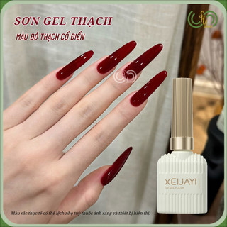  Sơn gel thạch đỏ rượu XEIJAYI Sơn nail đỏ thạch trong Xeijayi 