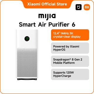  Mijia Smart Air Purifier 6 | Cảm biến bụi | Khử trùng bằng tia UVC | Màn hình màu LC | Hệ thống năm cảm biến | PM1 