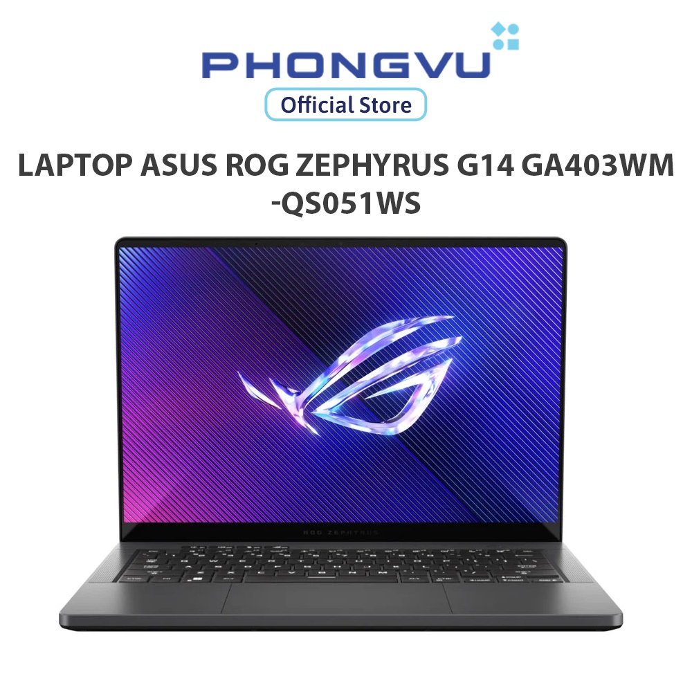Laptop Asus ROG Zephyrus G14 GA403WM-QS051WS (Ryzen AI 9 HX 370/ RTX 5060 8GB/32GB/ 1TB/ Windows 11 
