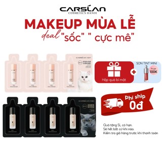  Kem nền Carslan Dưỡng ẩm kiềm dầu lâu trôi chống thấm nước 24h mini 1g*4 