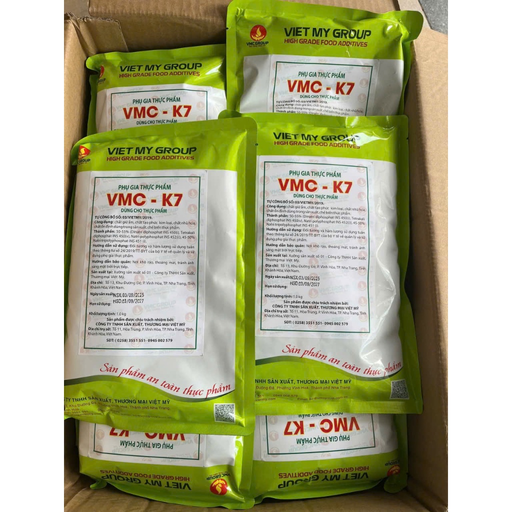 VMC K7 tạo dòn dai cho dò chả, xúc xích