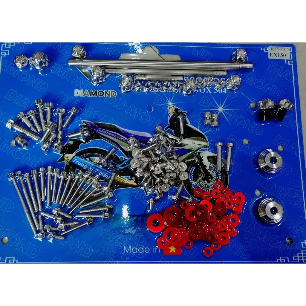 DIAMOND SALAYA  - FULL ỐC SALAYA các dòng xe Dream Wave SH mode Fuled Ex10 Ex11 Ex150 Ex155 Win