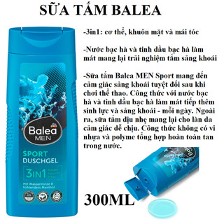 SỮA TẮM BALEA MEN 300ml