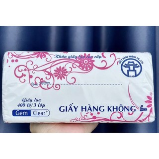 {Loại 1} Lốc 4 gói khăn Giấy rút Hàng không 400 tờ/3 lớp,khăn giấy ăn, giấy lụa