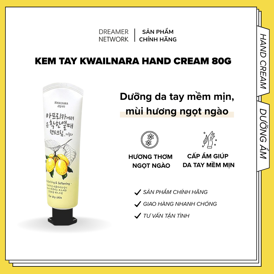 Kem Dưỡng Da Tay Hàn Quốc Kwailnara Marula 80g