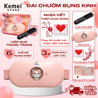 Quà tặng bạn gái, vợ ngày 20/10, Valentine, 8/3, Máy massage bụng kinh Anni, Đai chườm nóng hỗ trợ giảm đau nhanh