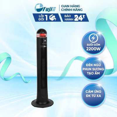 Máy sưởi gốm FujiE VH221 – Tạo ẩm phun sương, điều khiển giọng nói tiếng Việt - Công suất 2200W