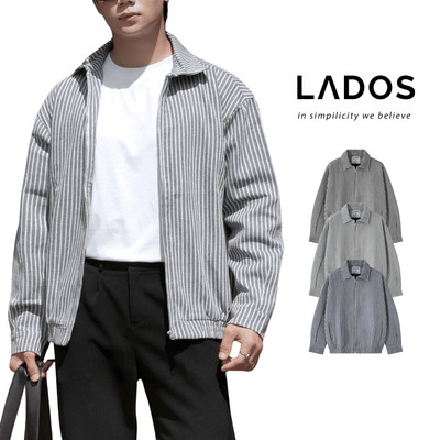 [OUTLET - KHÔNG ĐỔI TRẢ] Áo Khoác Kaki Bomber LADOS-2131 Chất Kaki Kẻ Sọc Cao Cấp, Có Lót Dù Và Túi Trong