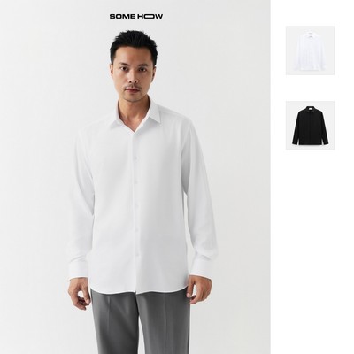   Áo Sơ Mi Office Relaxed White Label, Chất Vải Nano Thoải Mái, SM0168, SOME HOW STORE