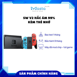 Máy game Nintendo Switch V2 Hắc ám 99% Kèm Thẻ Nhớ (128GB/256GB/512GB/1TB)
