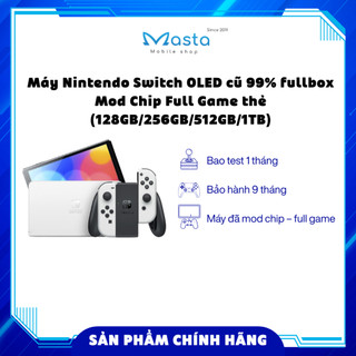 Máy Chơi Game Nintendo Switch OLED cũ 99% Fullbox Chip Full Game thẻ (128GB/256GB/512GB/1TB)