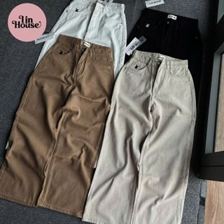   Mẫu Hot Trend 2025  Quần Jean Nữ Suông Thêu Thỏ Dài 95 105cm – Form Nấm Lùn Tôn Dáng Ống Rộng Jean QC Cao Cấp Nữ Cute 