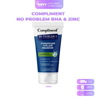  Sữa Rửa Mặt Compliment No Problem BHA & Zinc Cleansing Gel  200ml  