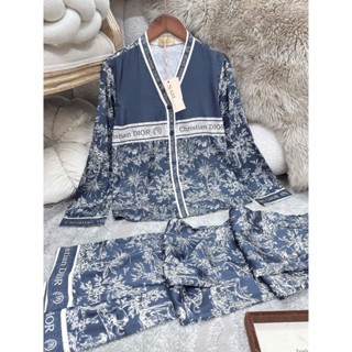  Bộ Pijama Nữ- Đồ Ngủ Mặc Nhà Sam Luxury Cao Cấp Dáng Áo Tay DÀI Quần Dài Chất Liệu Lụa Mềm Mịn 