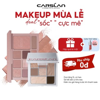  Bảng Phấn Mắt CARSLAN 10 Màu Đa Chức Năng Phấn Bắt Sáng Tạo Khối dành cho người mới 12g 