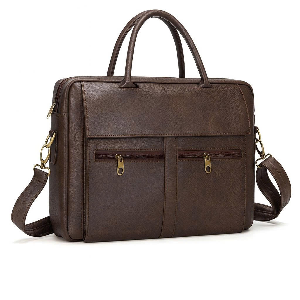 Cặp xách công sở cặp da đựng laptop 15 6 inch Zenka nhiều ngăn tiện dụng rất sang trọng và lịch lãm_ZKC19_2