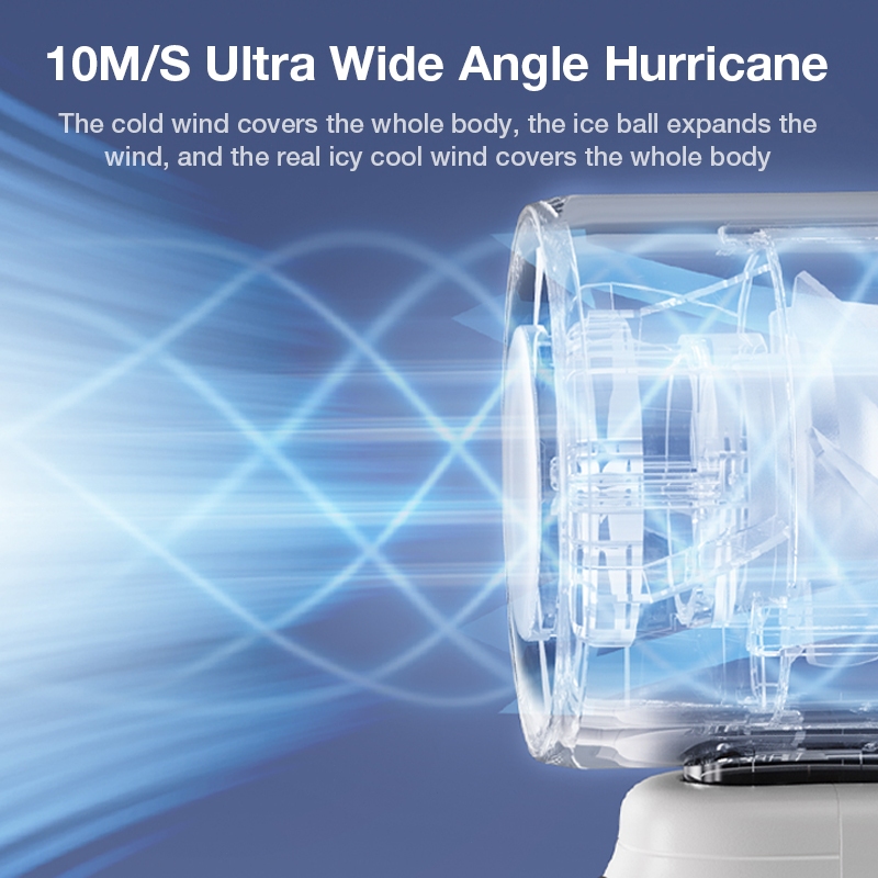 JAMAY Quạt cầm tay băng lạnh có Sò lạnh quạt Turbo 100 tốc độ gió màn hình LED 8000mah có thể sạc lại không ồn FS930 | BigBuy360 - bigbuy360.vn
