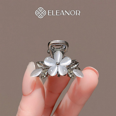 Kẹp tóc nữ càng cua Eleanor Accessories hình hoa lá đính đá kẹp tóc mái mini phụ kiện tóc 10749
