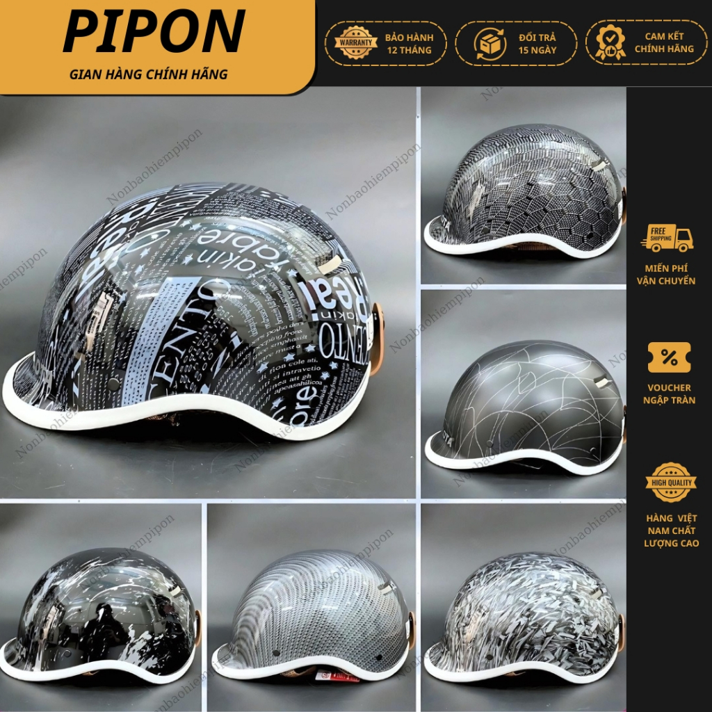  Nón bảo hiểm nửa đầu kiểu Nhật dáng Cá Heo Carbon hot trend và thời trang mũ bảo hiểm chính hãng Long Thanh 