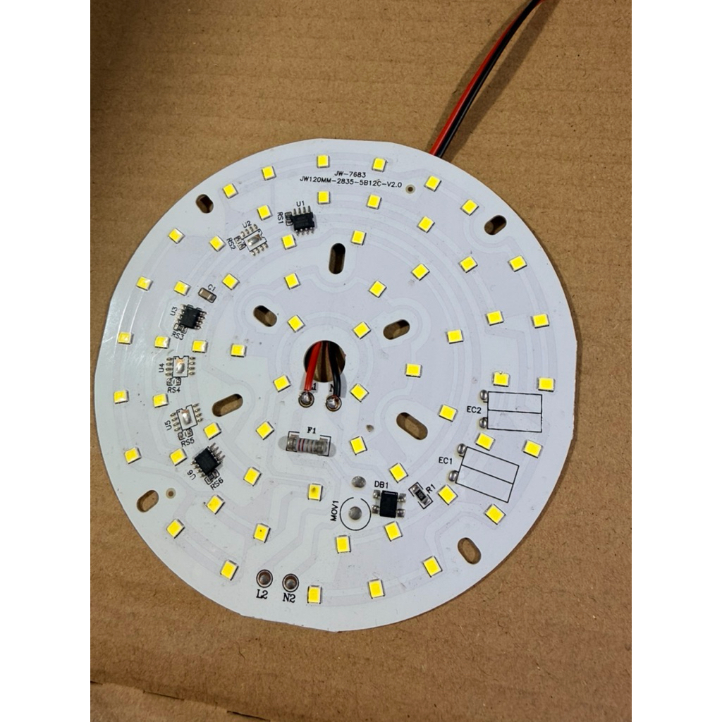 Led miếng tròn 220V-40W hàn sẵn dây 13cm